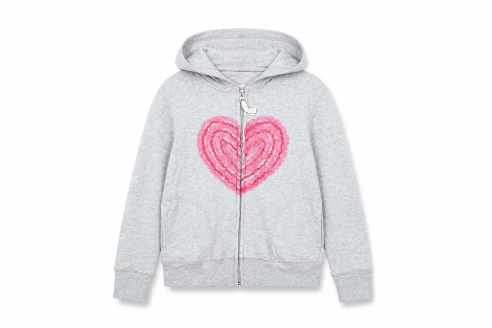 Front view of Gap girls’ green jacket, size M, zip - logo