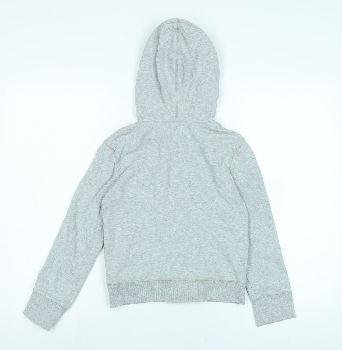 Back view of Gap girls’ green jacket, size M, zip - logo