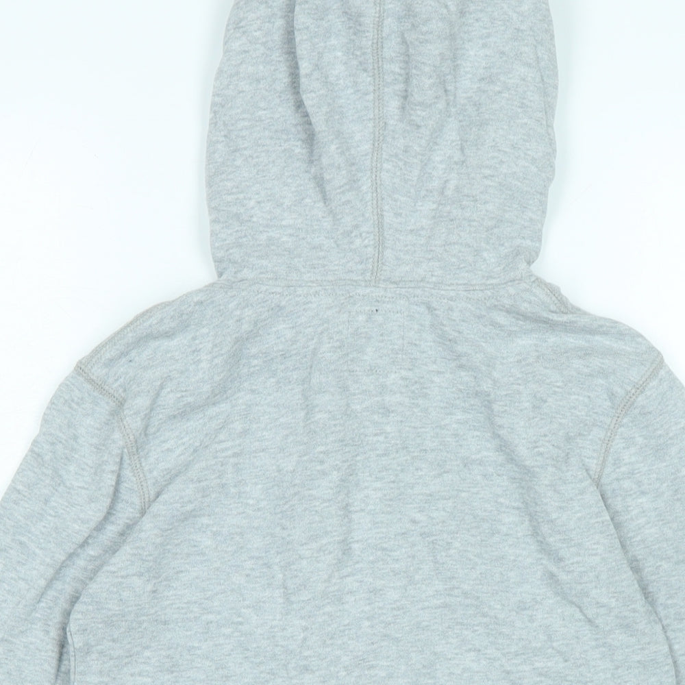 Brand and care label for Gap girls’ green jacket, size M, zip - logo