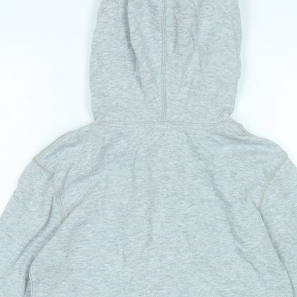 Brand and care label for Gap girls’ green jacket, size M, zip - logo