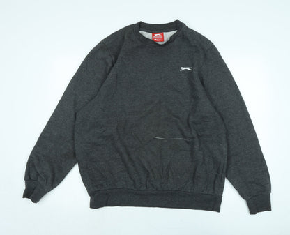 Mens UK Size L Slazenger Grey Pullover Sweatshirt
