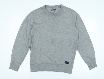 Mens UK Size M Easy Grey Pullover Sweatshirt