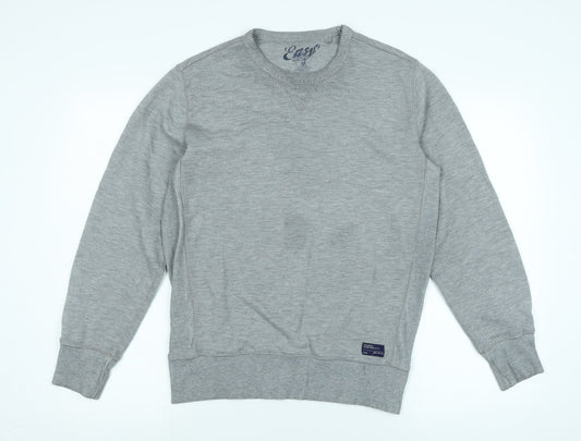 Mens UK Size M Easy Grey Pullover Sweatshirt