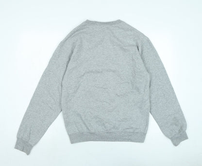 Mens UK Size S JERZEES Grey Pullover Sweatshirt