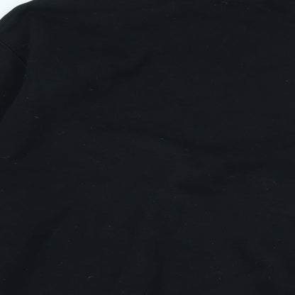 Mens UK Size M Gildan Black Pullover Sweatshirt