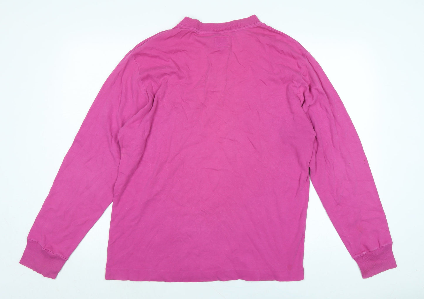 Womens UK Size M United Colors of Benetton Pink Basic T-Shirt
