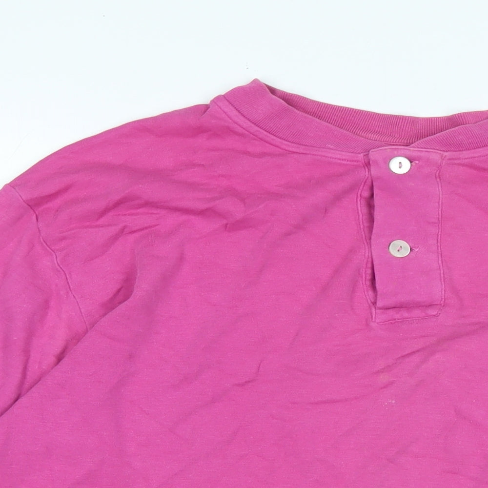 Womens UK Size M United Colors of Benetton Pink Basic T-Shirt