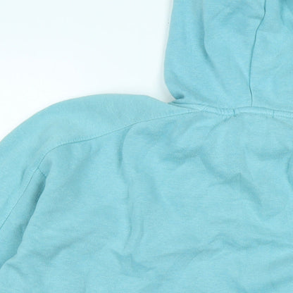 Berkshire Womens Blue Polyester Pullover Hoodie Size S - Logo
