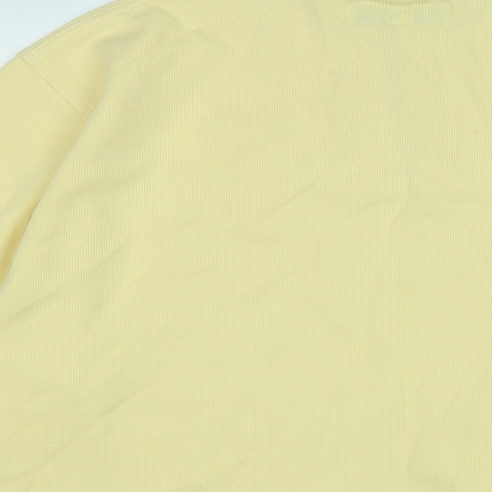Golf St Andrews Mens Yellow Cotton Pullover Sweatshirt Size XL - Logo