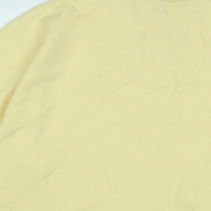 Golf St Andrews Mens Yellow Cotton Pullover Sweatshirt Size XL - Logo