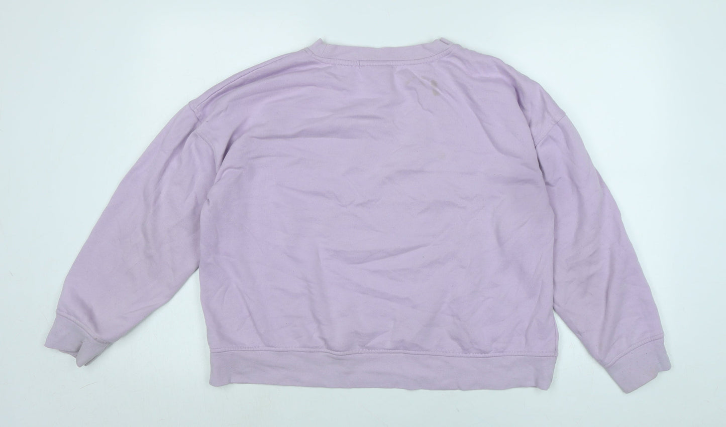 Womens UK Size M Disney Purple Pullover Sweatshirt