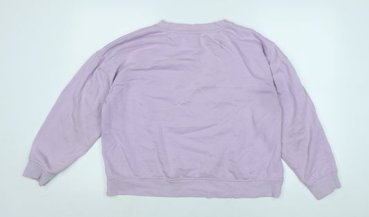 Womens UK Size M Disney Purple Pullover Sweatshirt