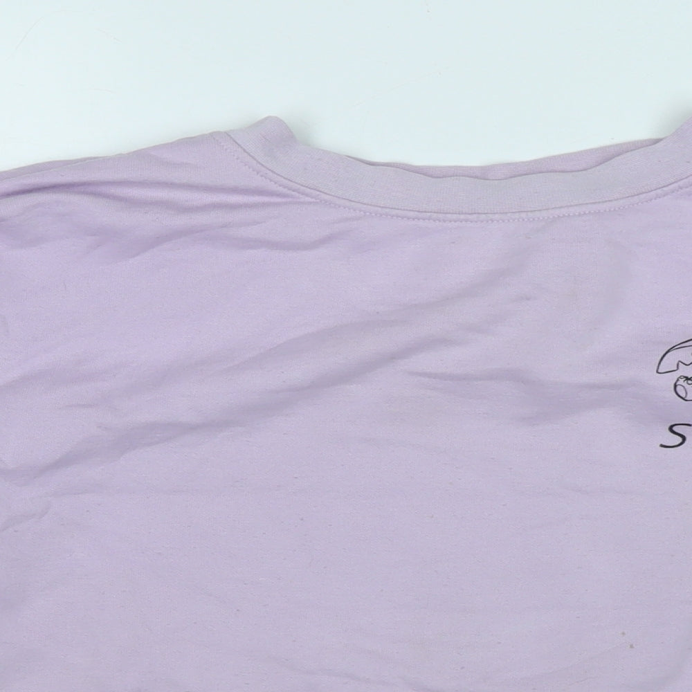 Womens UK Size M Disney Purple Pullover Sweatshirt
