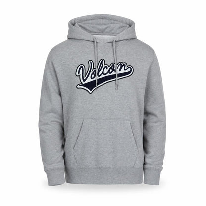 Vulcan Mens Grey Cotton Pullover Hoodie Size M - Logo