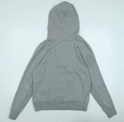 Vulcan Mens Grey Cotton Pullover Hoodie Size M - Logo