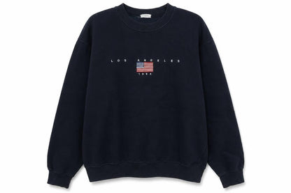 Go Go Mens Blue Polyester Pullover Sweatshirt Size L - Los Angeles 1984