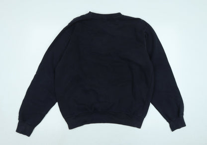 Go Go Mens Blue Polyester Pullover Sweatshirt Size L - Los Angeles 1984
