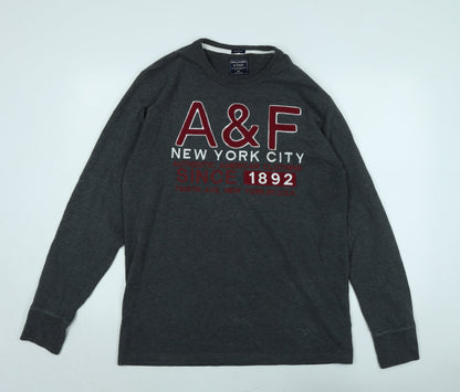 Ambercombe & finch Mens Grey Cotton Pullover Sweatshirt Size 2XL - A&F New York City