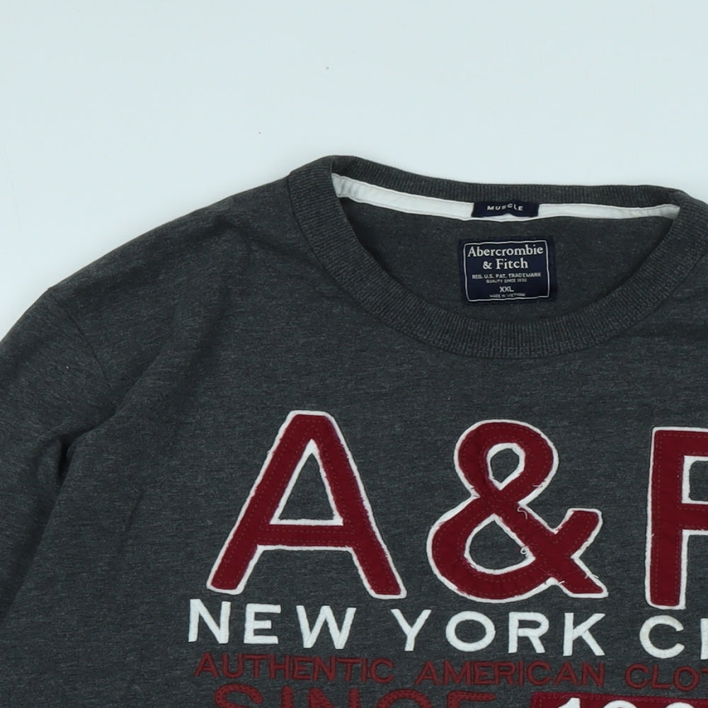 Ambercombe & finch Mens Grey Cotton Pullover Sweatshirt Size 2XL - A&F New York City