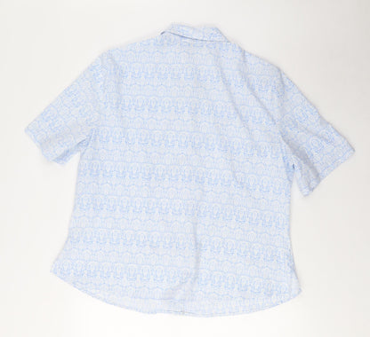 Womens UK Size 18 Honor Millburn Blue  Button-Up