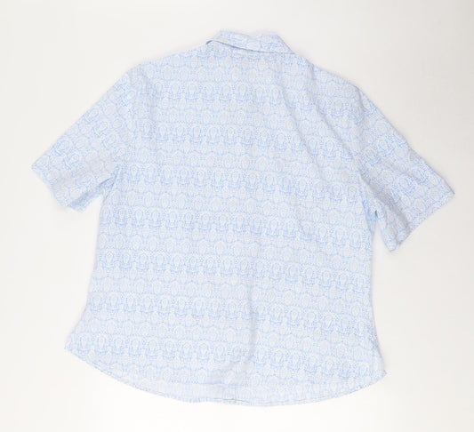 Womens UK Size 18 Honor Millburn Blue  Button-Up