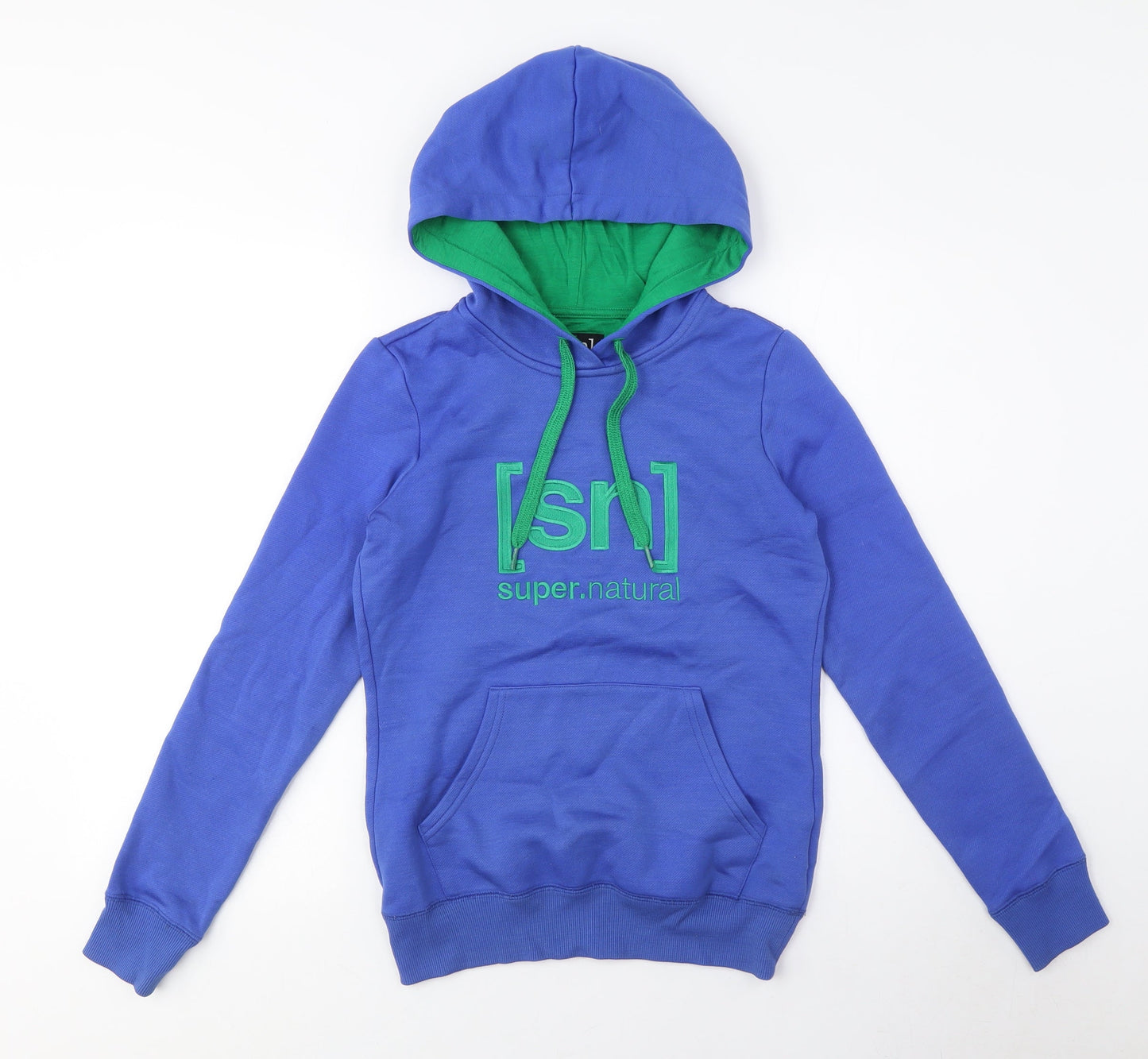 Unisex Adults UK Size M Super.natural Blue Pullover Hoodie
