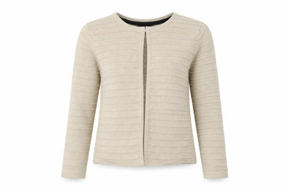 Womens UK Size 8 Betty Jackson Beige Cardigan Jumper