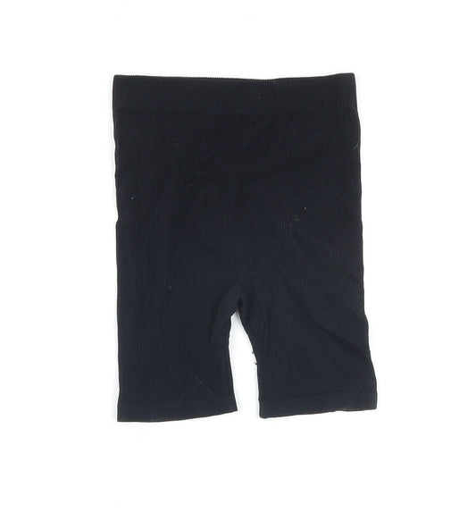 Dunnes Stores Womens Black Polyimide Basic Shorts Size XS Regular - Elasticated waist
