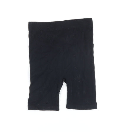 Dunnes Stores Womens Black Polyimide Basic Shorts Size XS Regular - Elasticated waist
