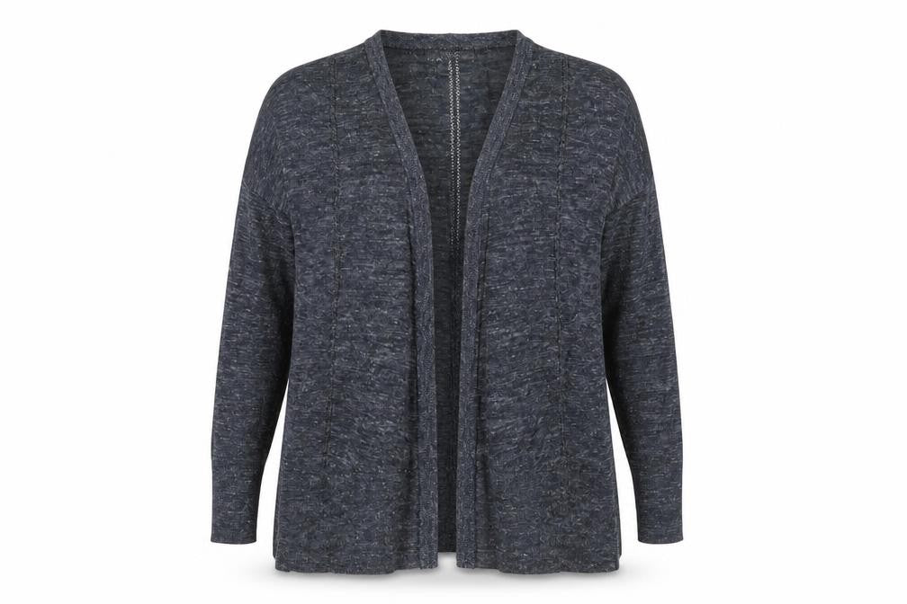 Next Womens Grey V-Neck Acrylic Cardigan Jumper Size 14