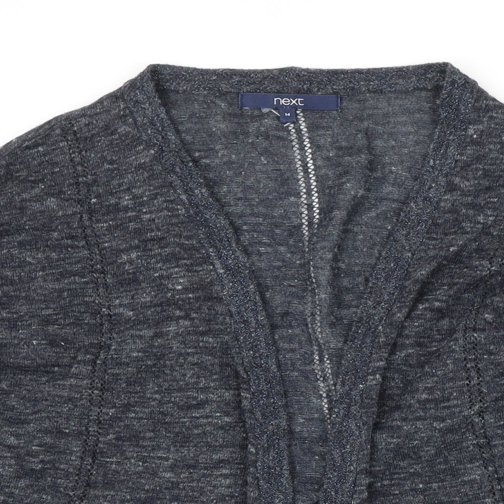 Womens UK Size 14 NEXT Grey Cardigan Jumper