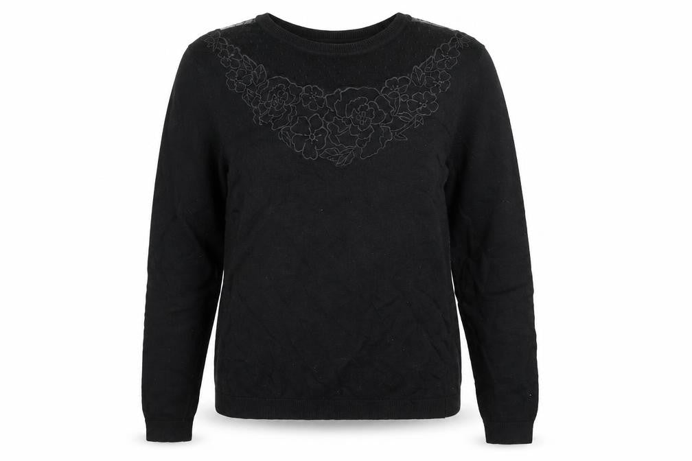 Womens UK Size 14 Warehouse Black Pullover Jumper