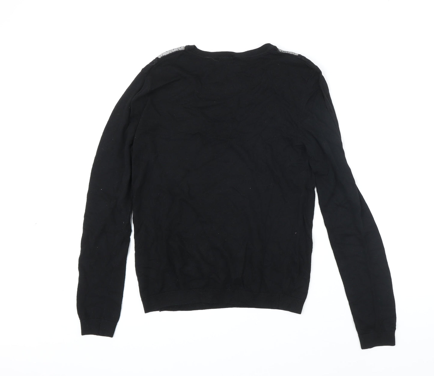Womens UK Size 14 Warehouse Black Pullover Jumper