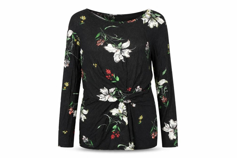 Womens UK Size 12 Dorothy Perkins Black Basic Blouse