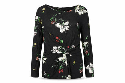 Womens UK Size 12 Dorothy Perkins Black Basic Blouse