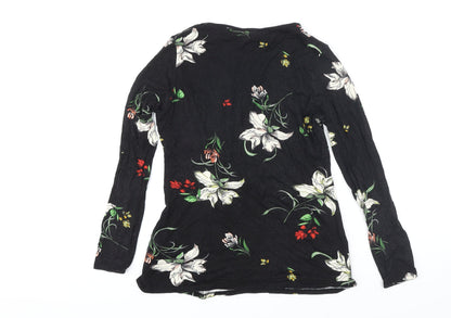 Womens UK Size 12 Dorothy Perkins Black Basic Blouse