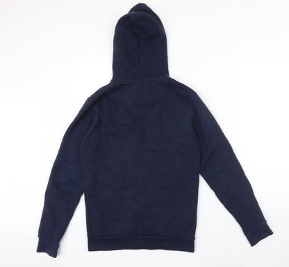 RWC Mens Blue Polyester Full Zip Hoodie Size S