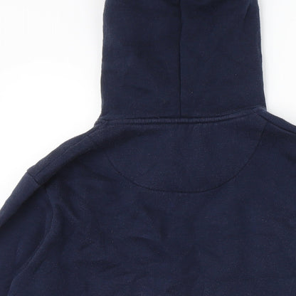 RWC Mens Blue Polyester Full Zip Hoodie Size S