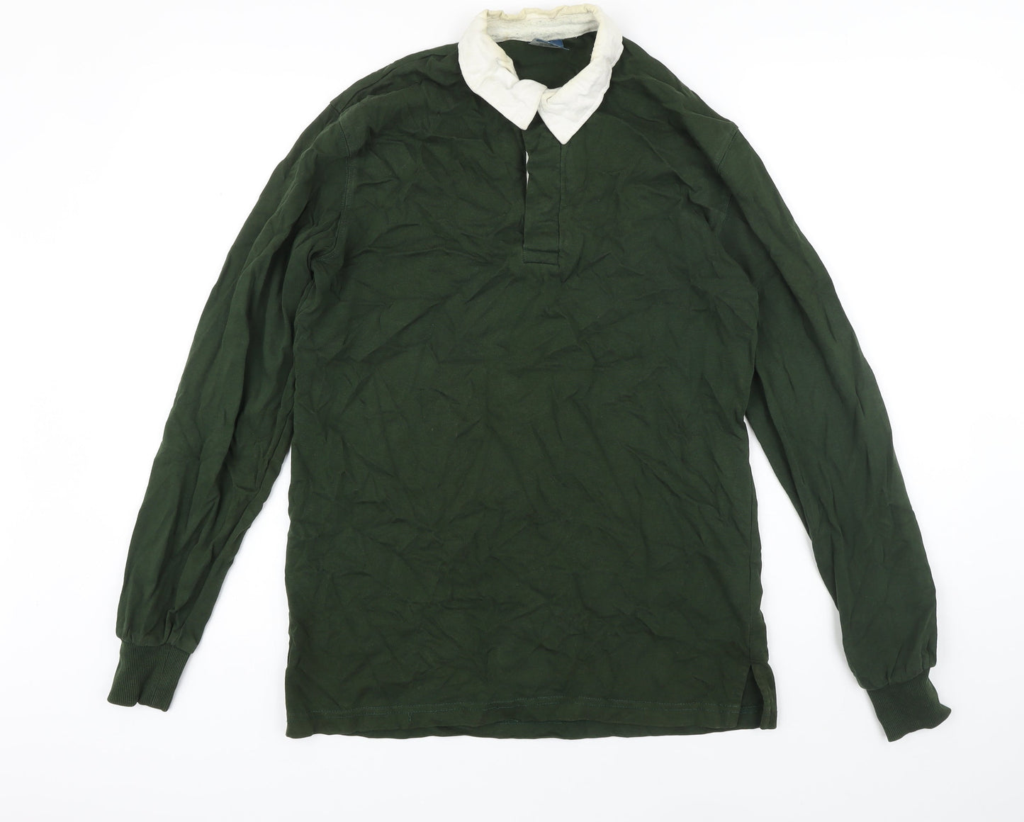 Uneek Mens Green Cotton Pullover Sweatshirt Size M