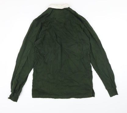 Uneek Mens Green Cotton Pullover Sweatshirt Size M