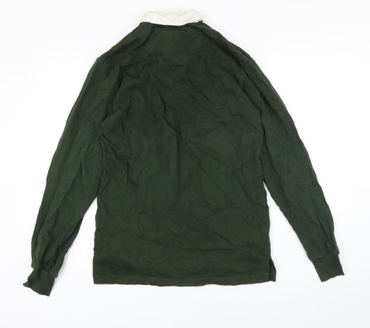 Uneek Mens Green Cotton Pullover Sweatshirt Size M