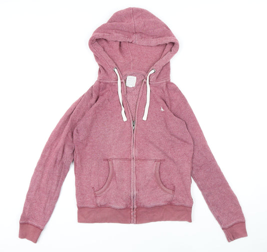 Womens UK Size 10 Jack Wills Pink Full Zip Hoodie