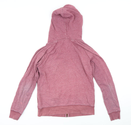 Womens UK Size 10 Jack Wills Pink Full Zip Hoodie