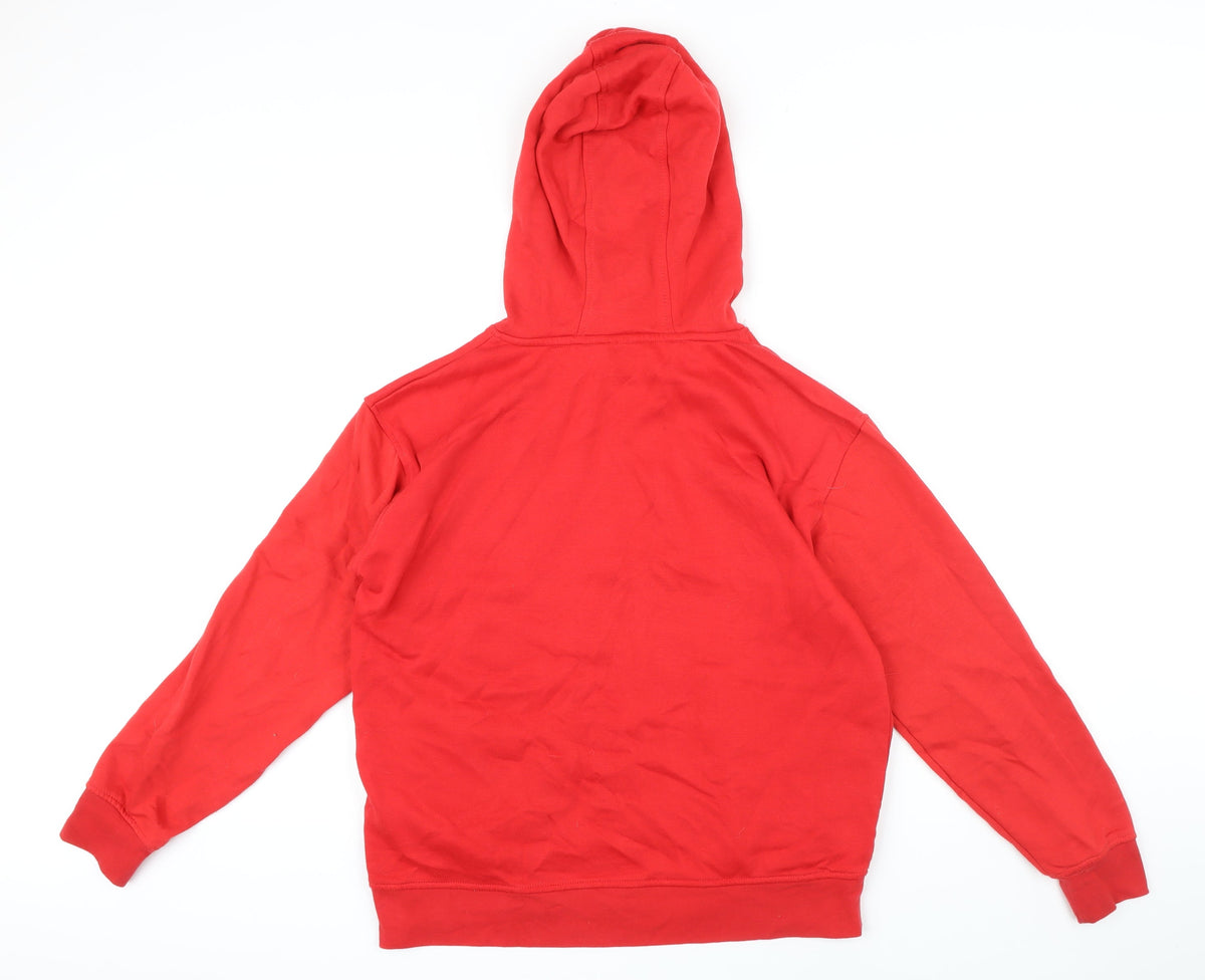 Womens UK Size 10 Disney Red Pullover Hoodie