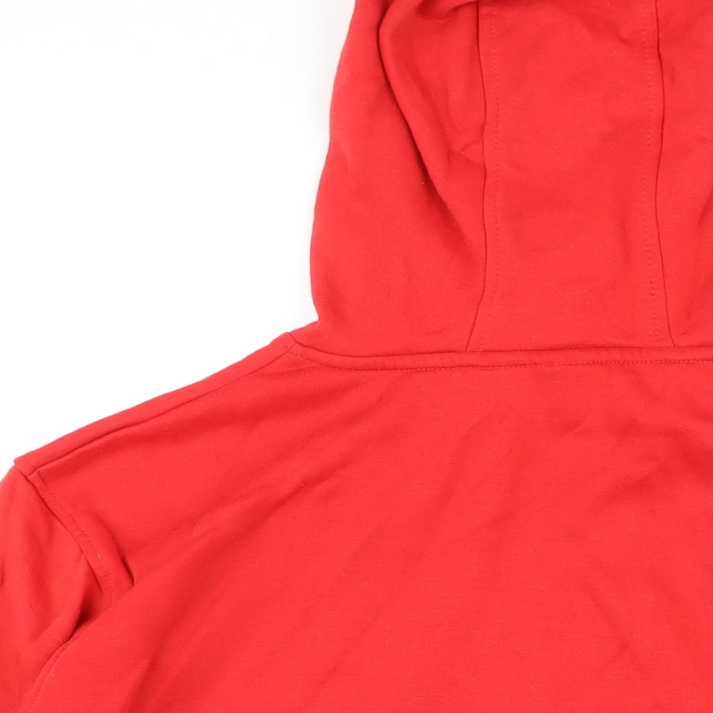 Womens UK Size 10 Disney Red Pullover Hoodie
