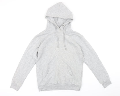 Brave Soul Womens Grey Polyester Pullover Hoodie Size S