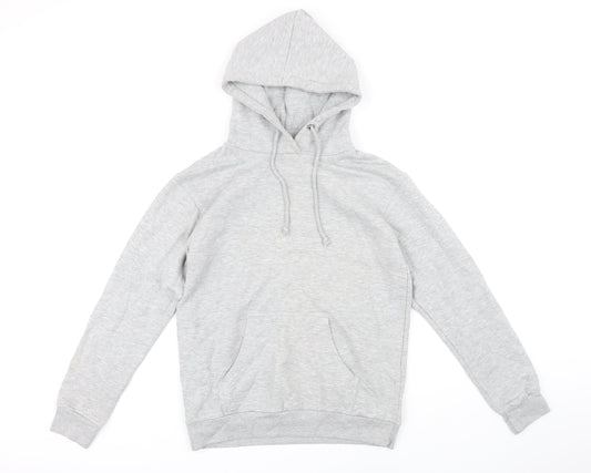Brave Soul Womens Grey Polyester Pullover Hoodie Size S