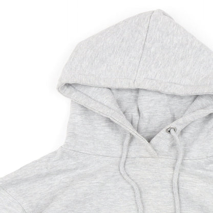 Brave Soul Womens Grey Polyester Pullover Hoodie Size S