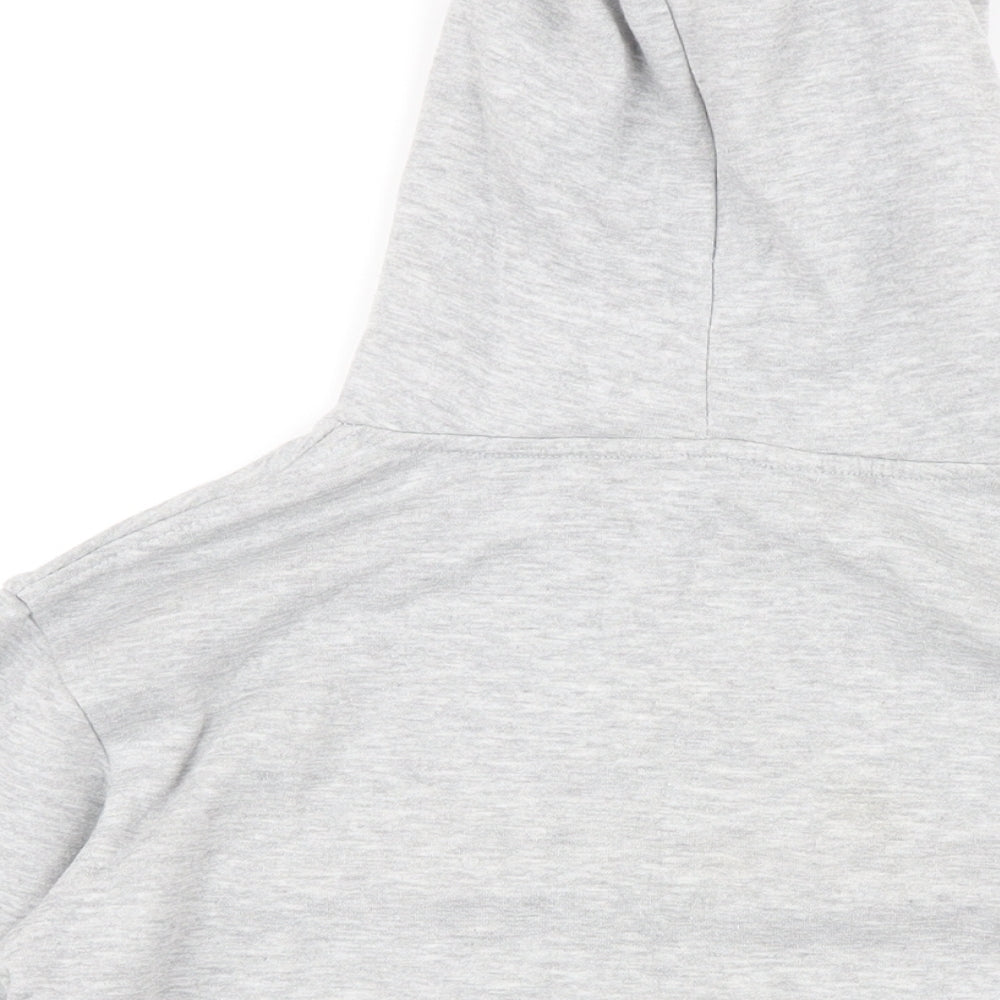 Brave Soul Womens Grey Polyester Pullover Hoodie Size S