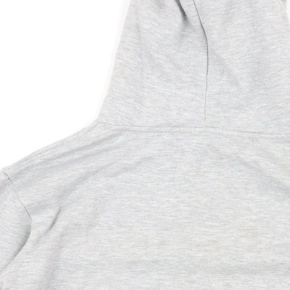 Brave Soul Womens Grey Polyester Pullover Hoodie Size S